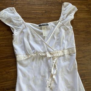 White milkmaid dress